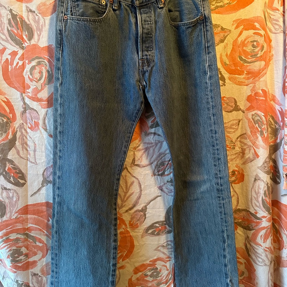 Levi's Blue Straight Leg Jeans Classic Style